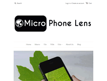 Tablet Screenshot of microphonelens.com